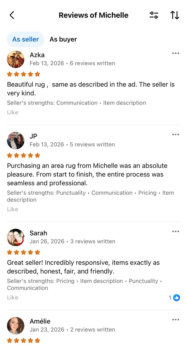 Facebook Marketplace reviews of Michelle
